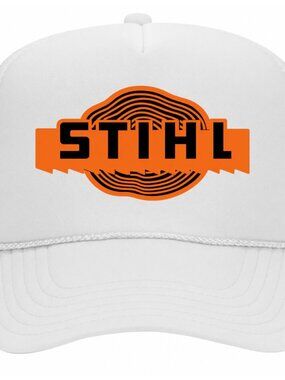 Stihl Chainsaws Foam Trucker Mesh Snapback Cap Hat Printed Graphic